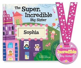 The Super, Incredible Big Sister For Twins Personalized Storybook