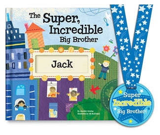 The Super, Incredible Big Brother For Twins Personalized Storybook