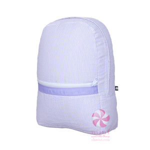 Lilac Seersucker Backpack By Mint