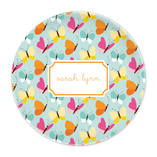 Teal Flutter Plate Set