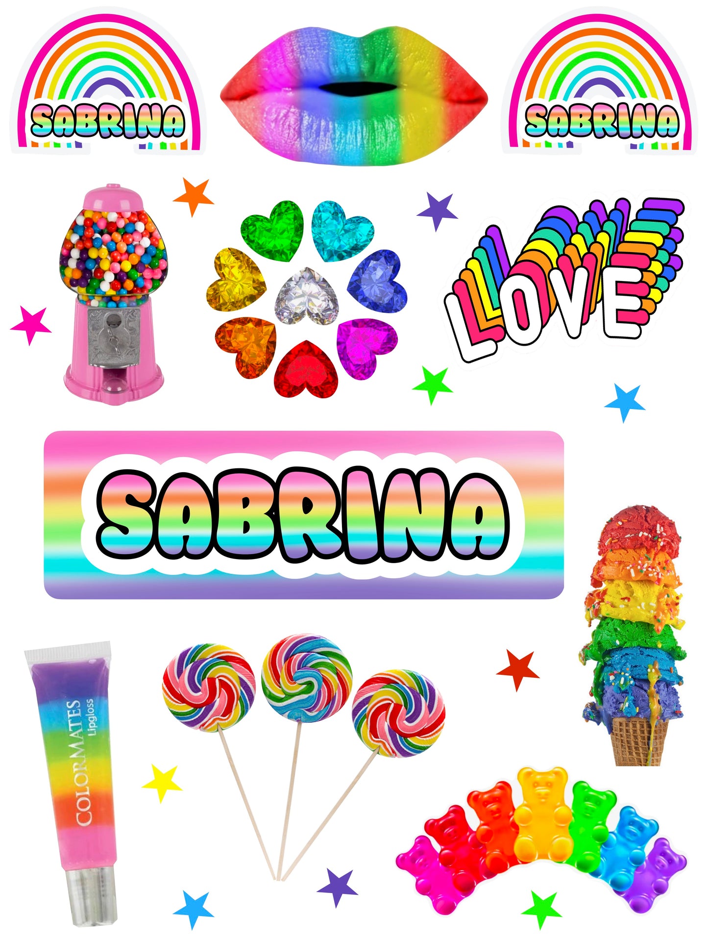 Personalized Cling It Sheet 300 Series