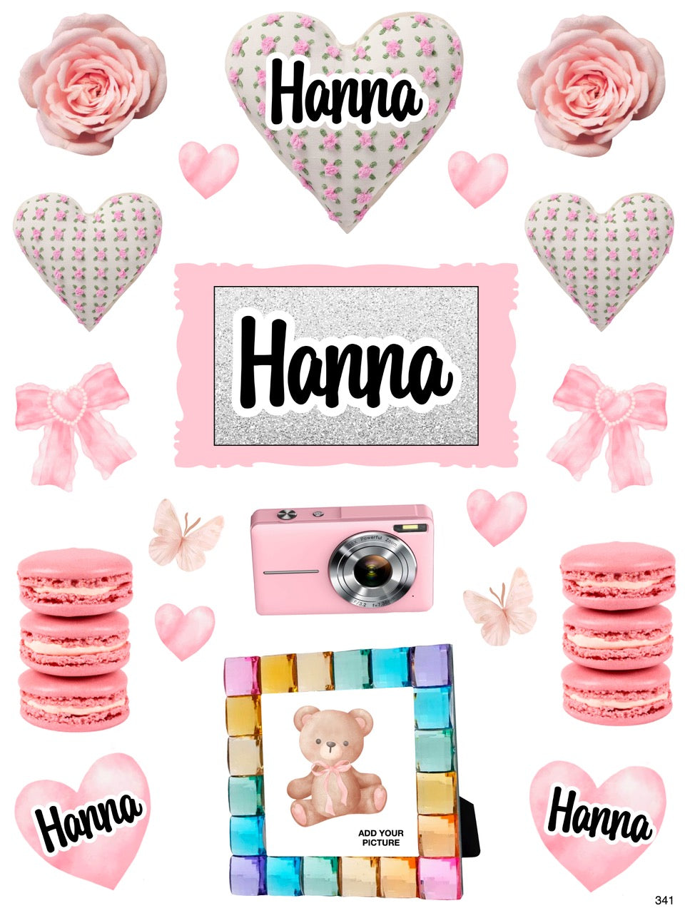 Personalized Cling It Sheet 300 Series