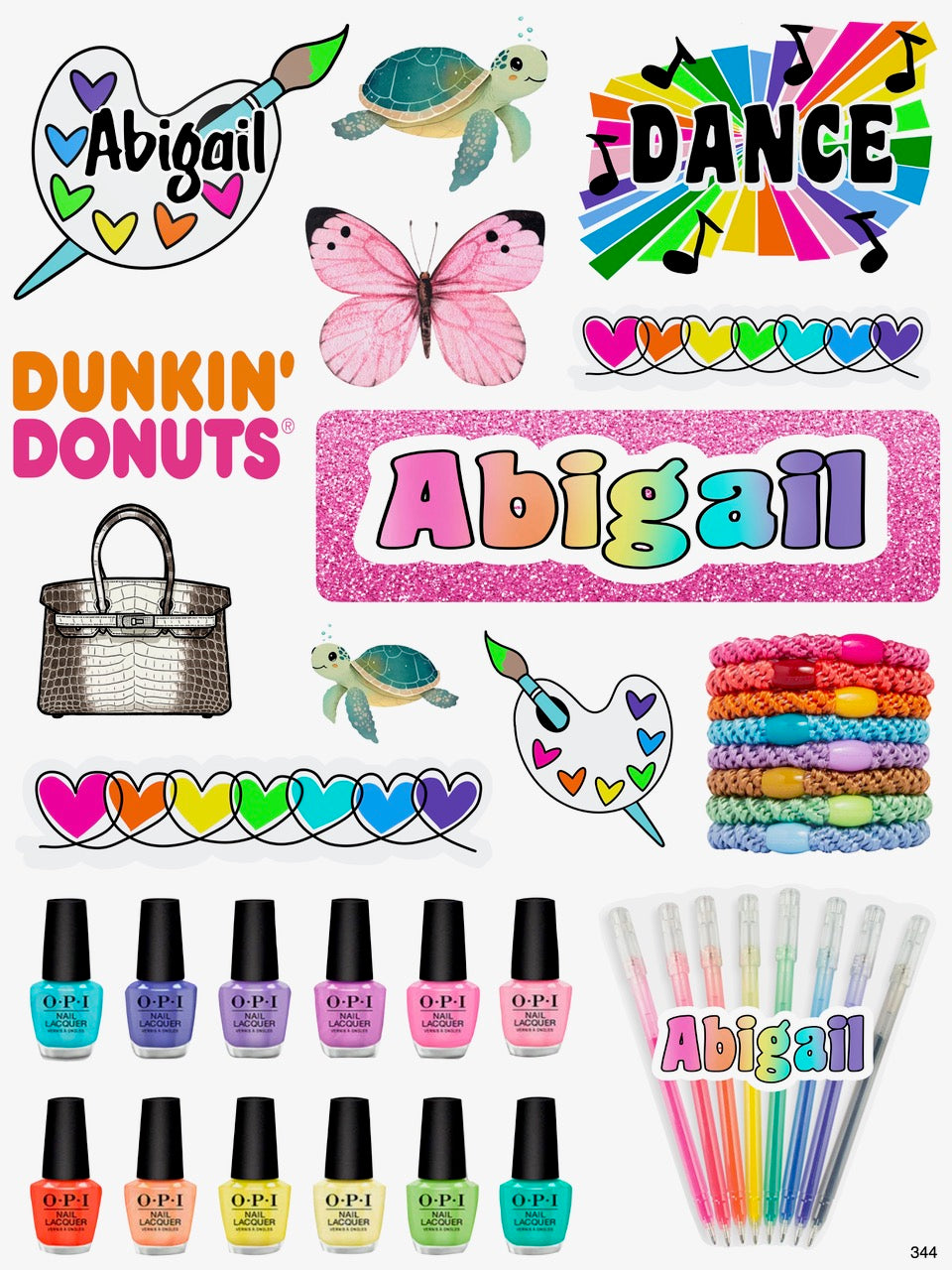 Personalized Cling It Sheet 300 Series