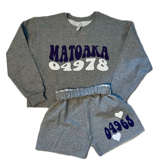 Love Puff Crop Sweatshirt