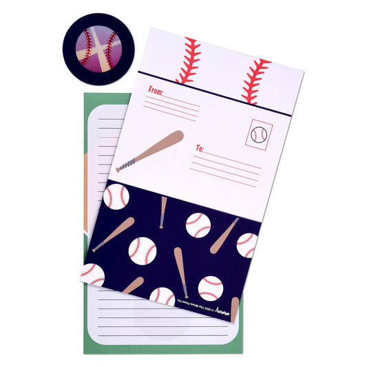 Home Run Foldover Stationery