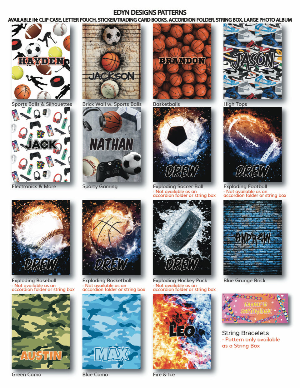 Personalized Letter Zip Folio