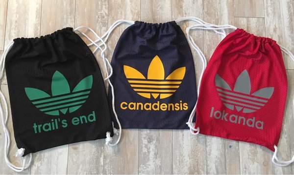 adidas custom backpack Custom Mesh Drawstring Backpack – Lauren & Lola