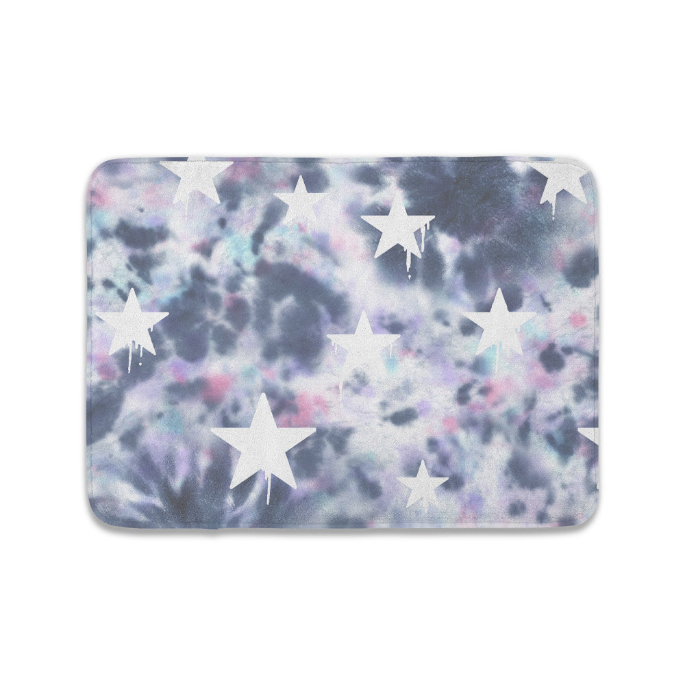 Star Drip Tie Dye Floor Mat