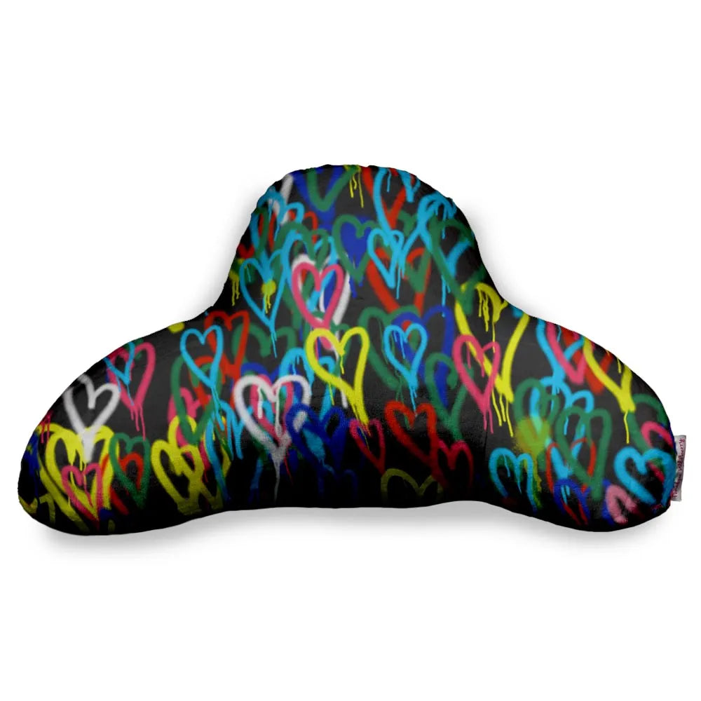 Graffiti Hearts Boyfriend Pillow