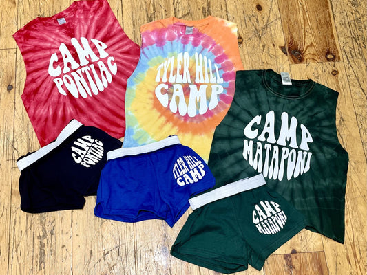 Camp 70s Tie Dye Cut Tank/Tee