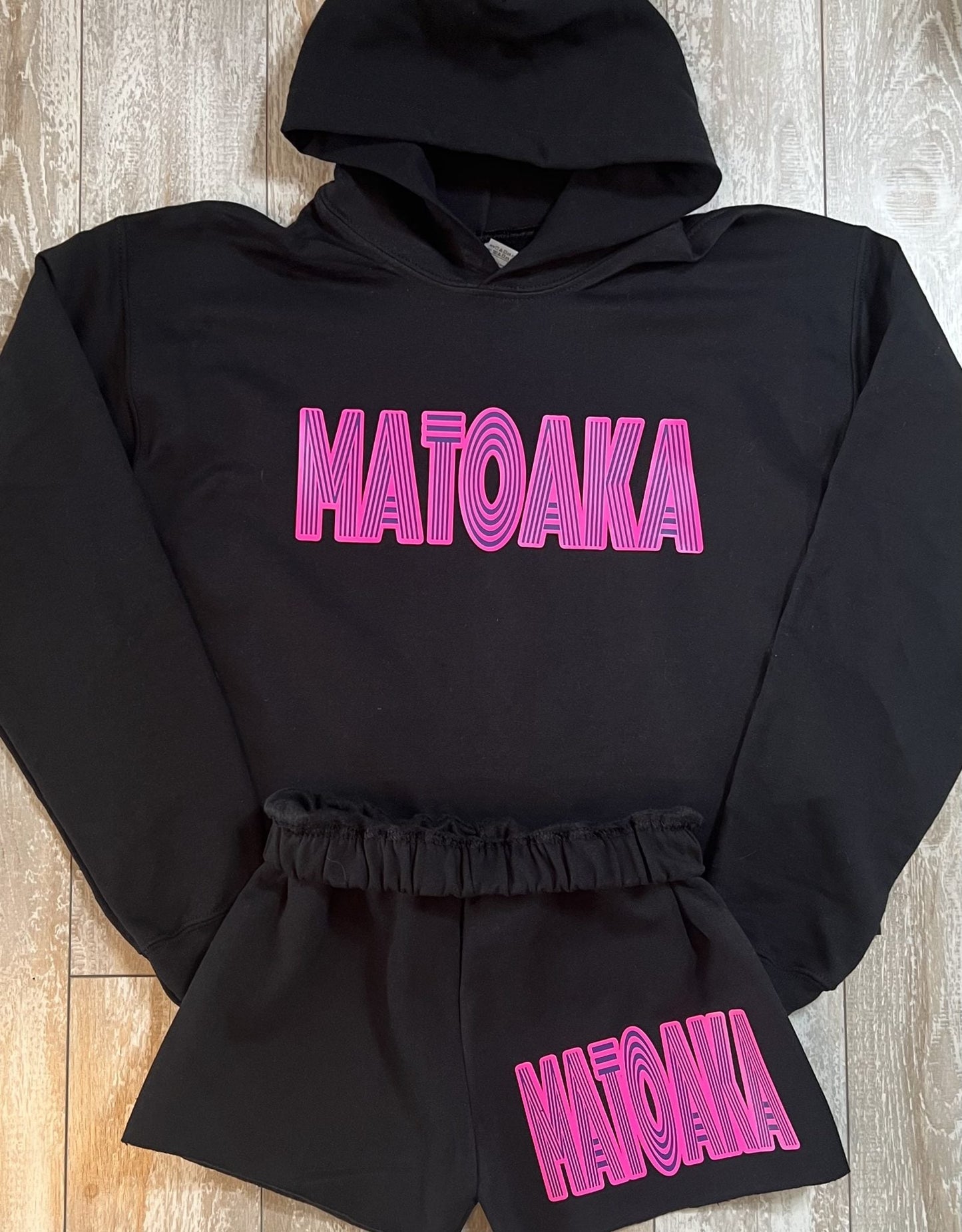 Stripey Font Hoodie