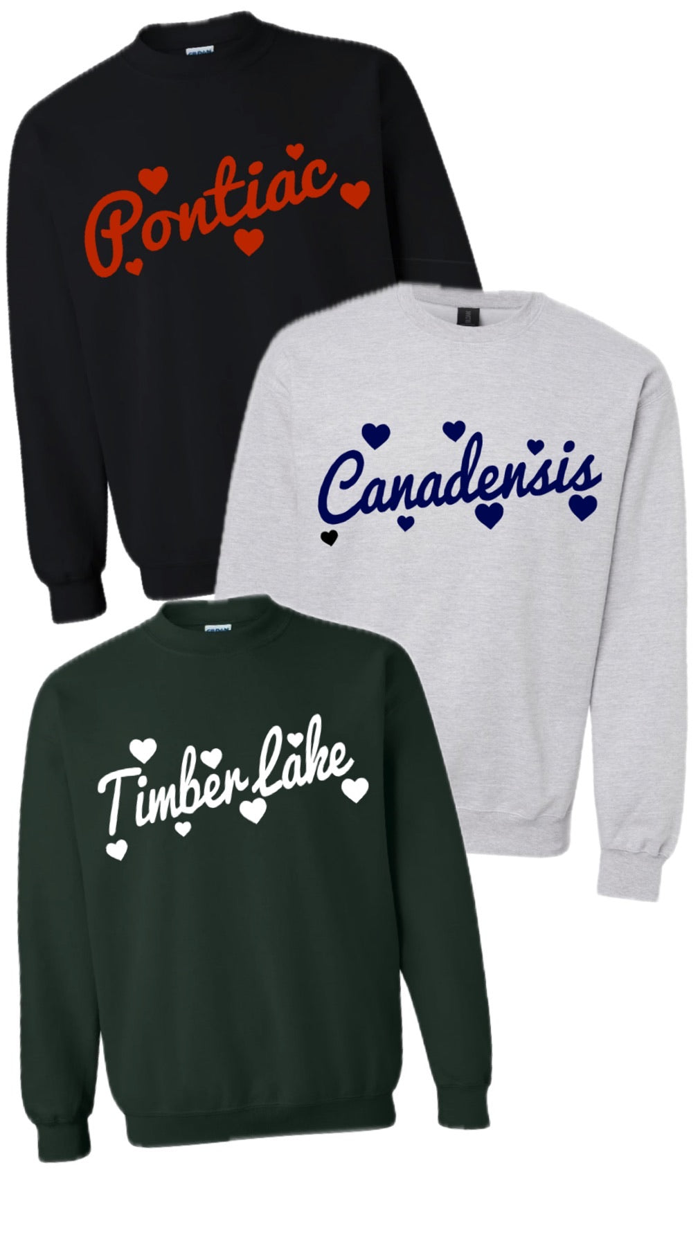 Floating Hearts Crewneck Sweatshirt