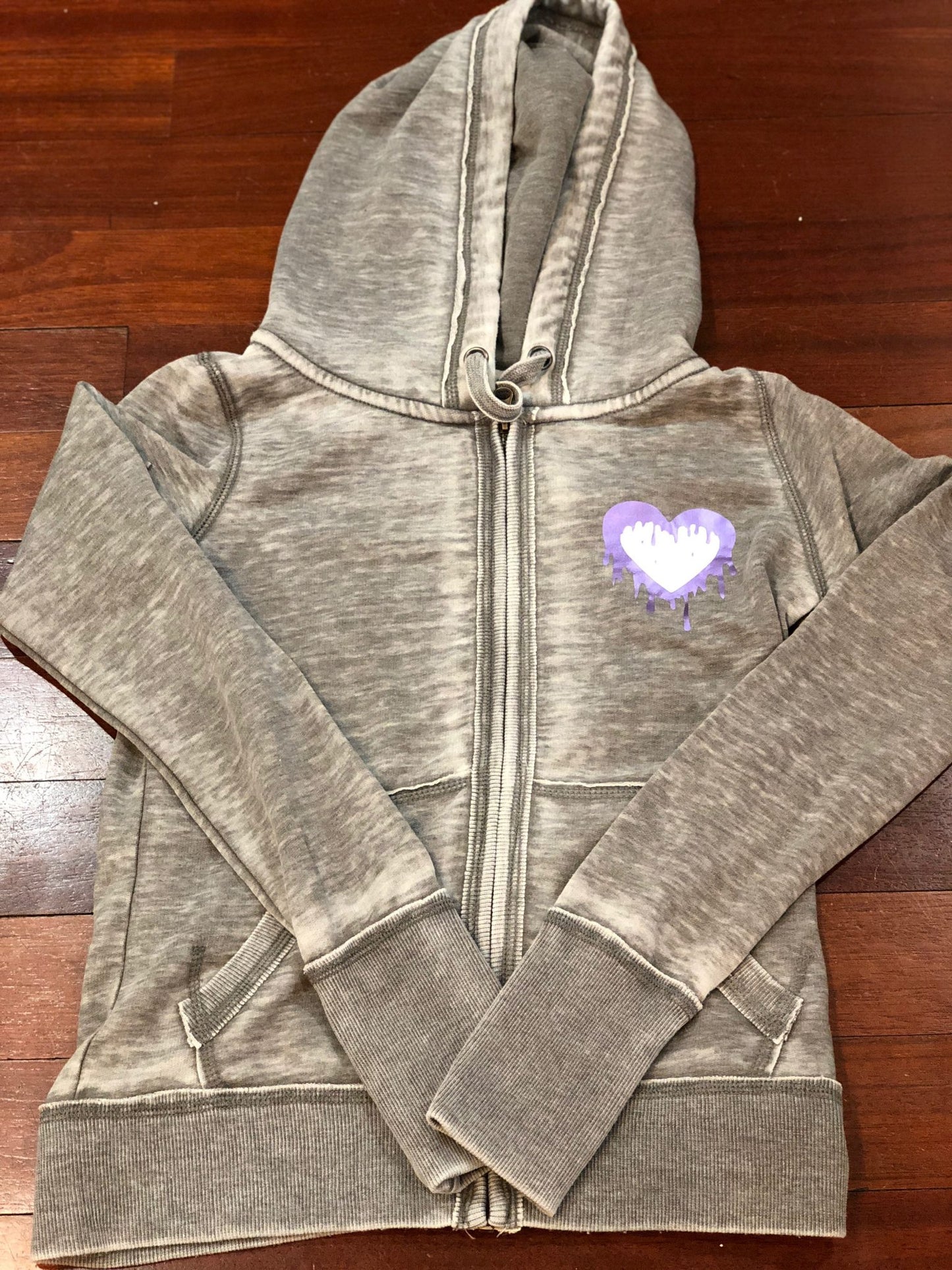Bleeding Heart Zip Hoodie
