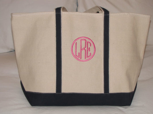 Monogrammed Beach Tote