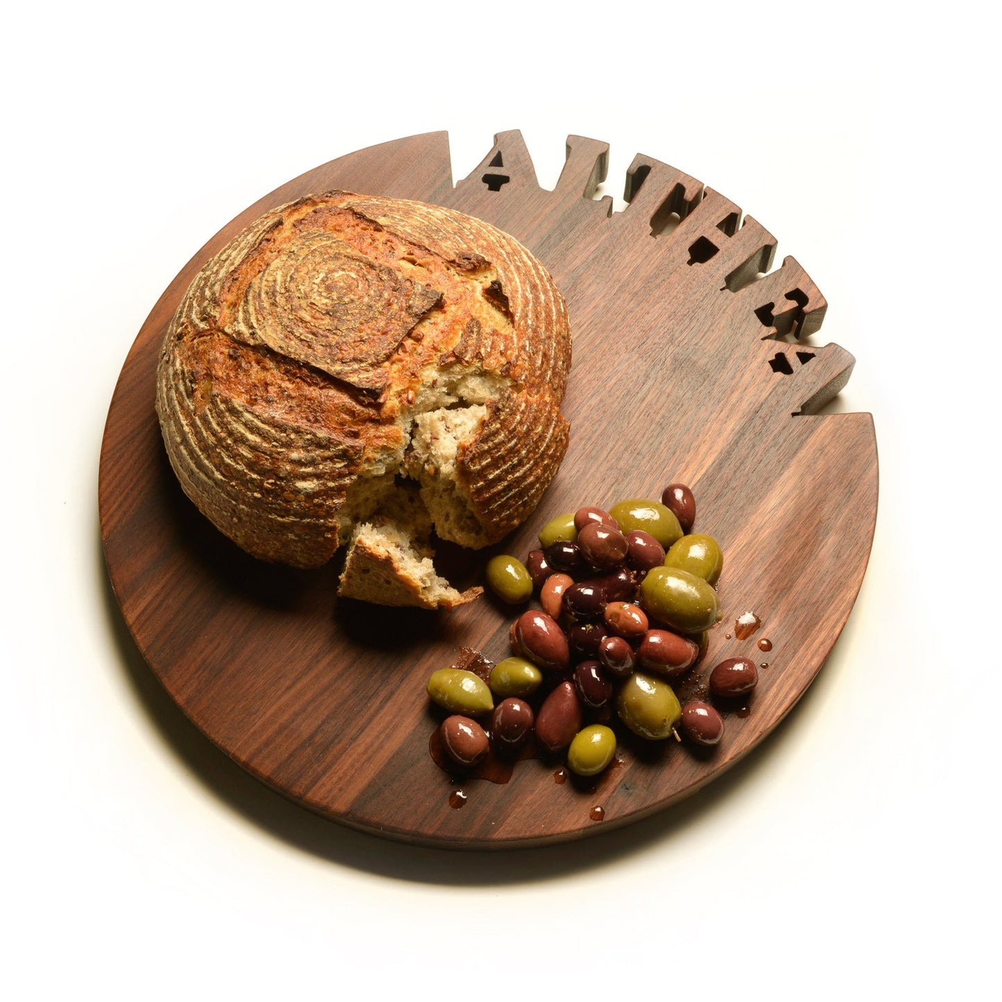 Personalized Round Wood Cutting Board