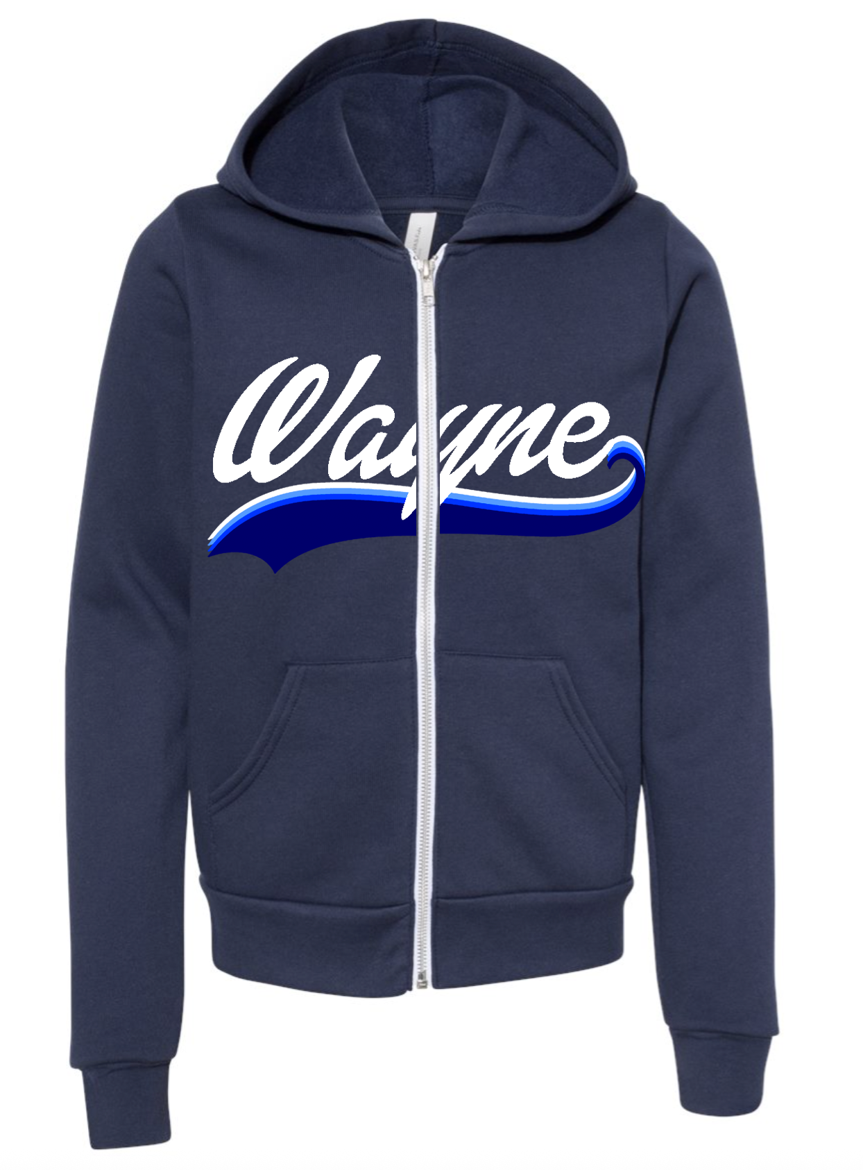 Rainbow Swoosh Cozy Zip Hoodie