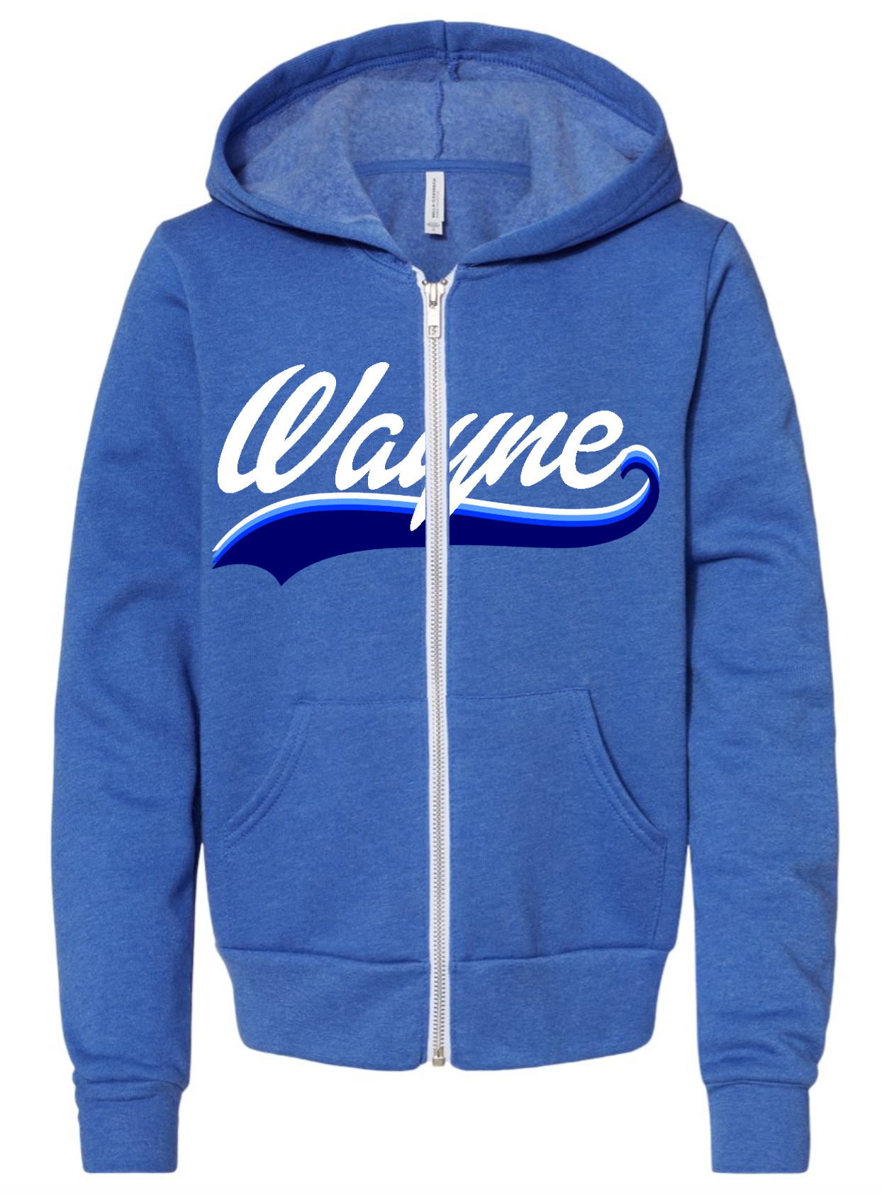 Rainbow Swoosh Cozy Zip Hoodie