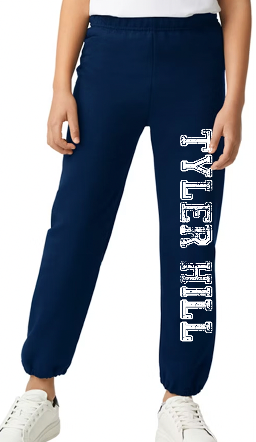 Camp Distressed Font Sweatpants