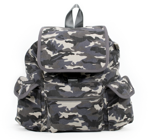 Camo Canvas Backpack