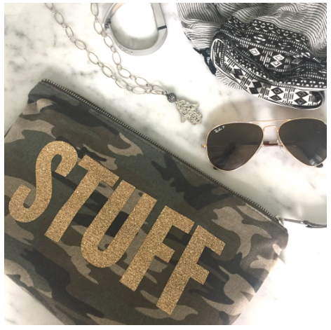 Monogrammed Clutch Bag