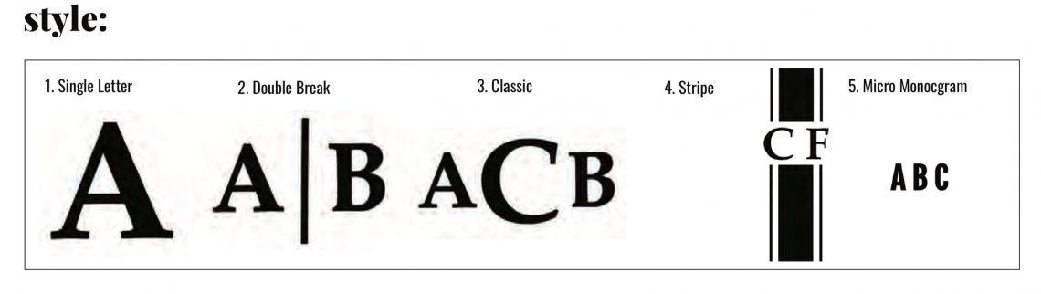 Monogrammed Clutch Bag