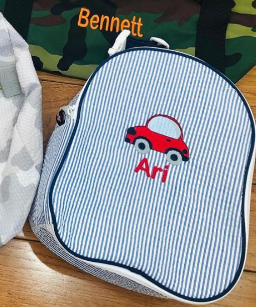 Navy Seersucker Gumdrop By Mint
