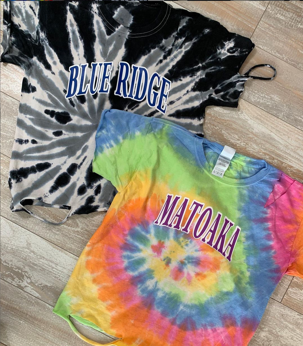 Tie Dye Slashed Tee