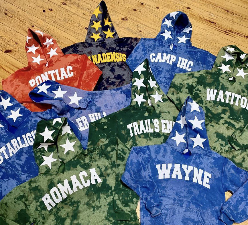 Stars All Around Bleached Hoodie