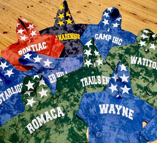 Stars All Around Bleached Hoodie