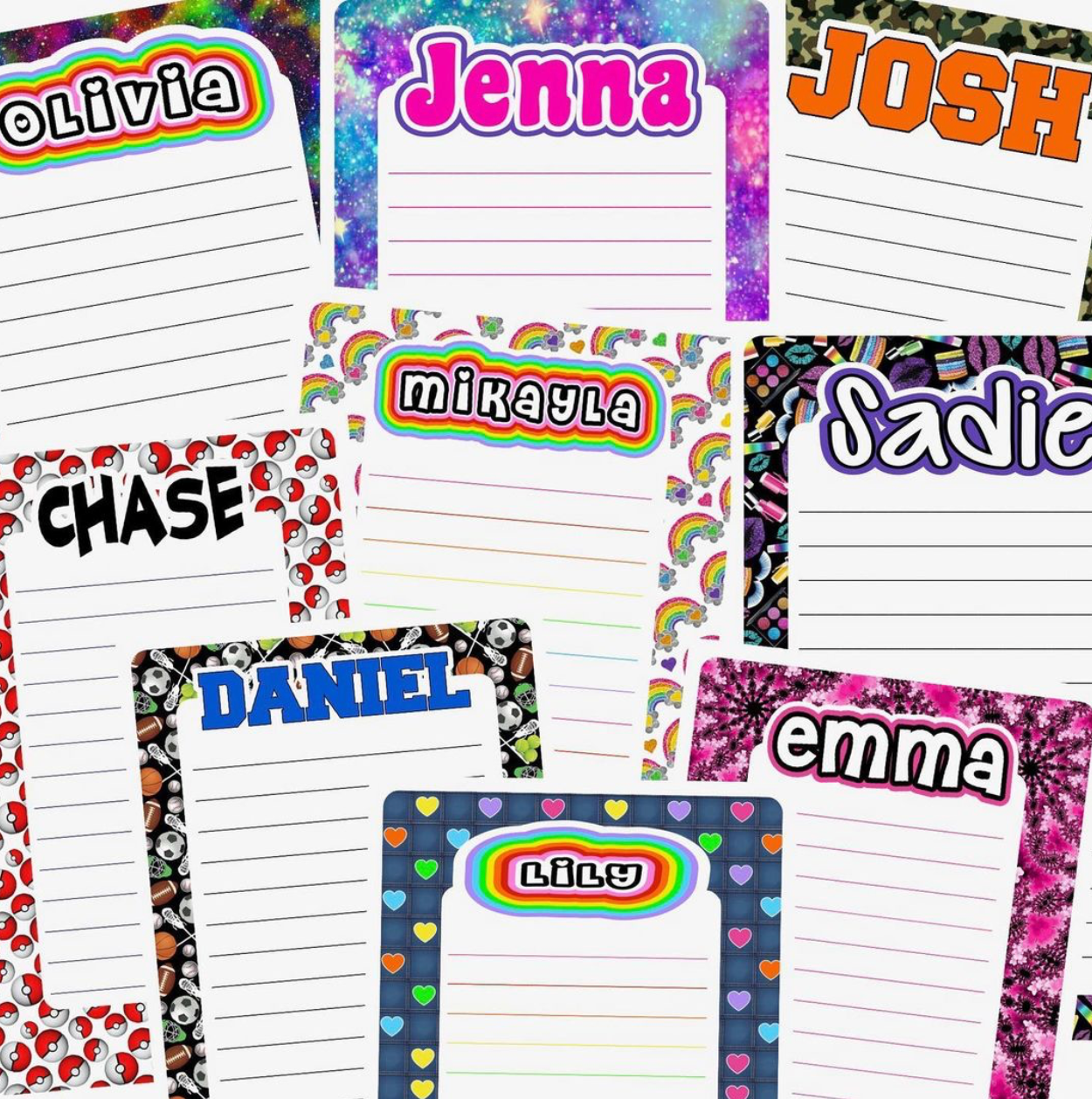 Namedrops Notepads