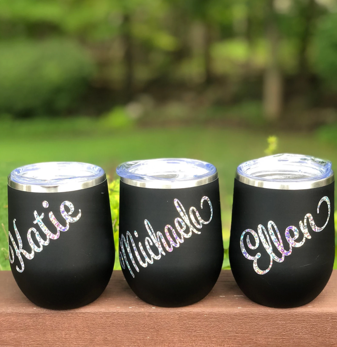 Personalized 12 Oz Wine Tumbler