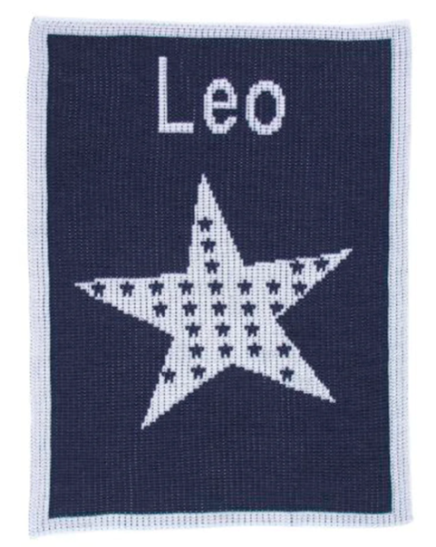 Personalized Star On Star Blanket