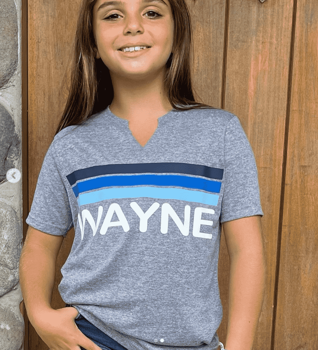 Camp Cozy Stripe Tri-Blend V-Cut Tee