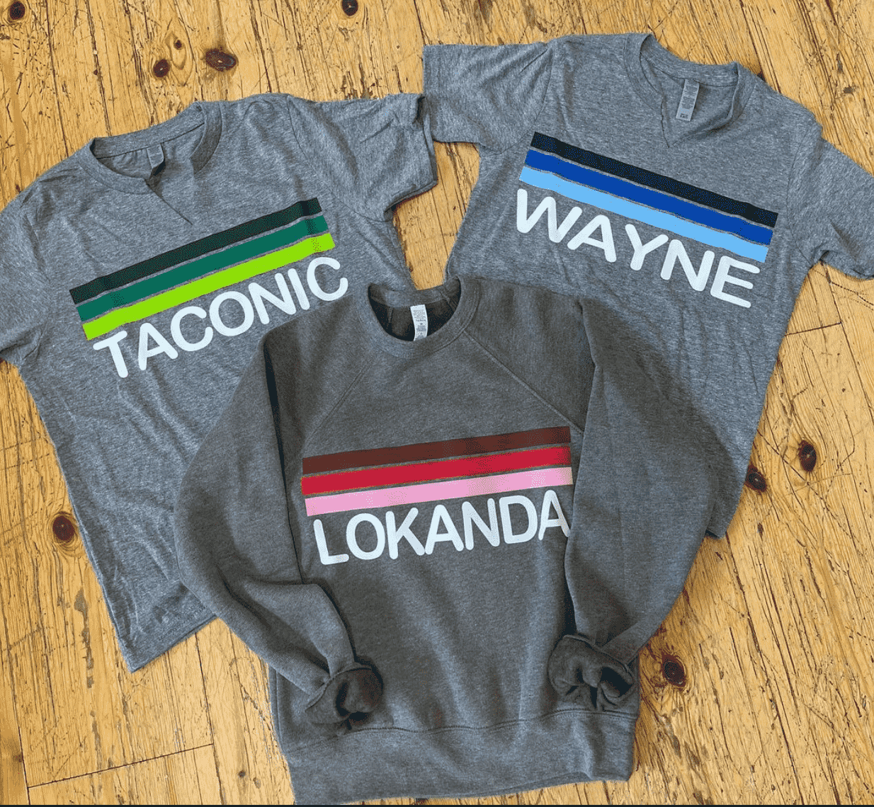 Camp Cozy Stripe Tri-Blend V-Cut Tee
