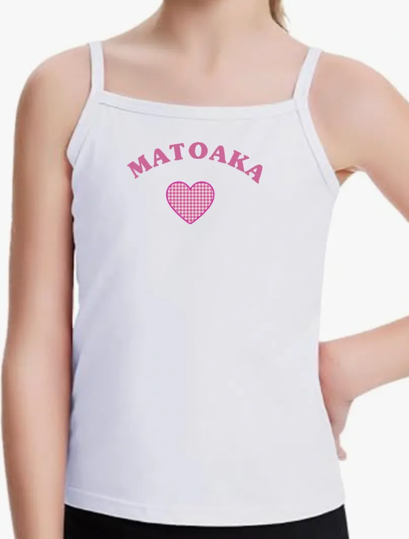 Gingham Heart Adjustable Strap Tank