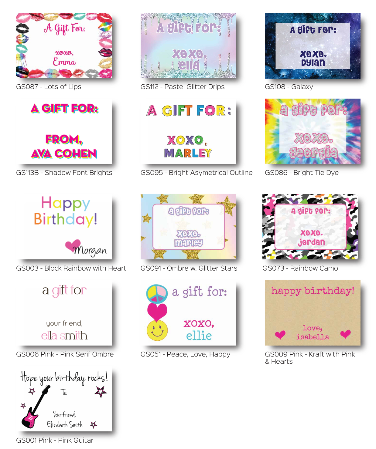 Gift Stickers