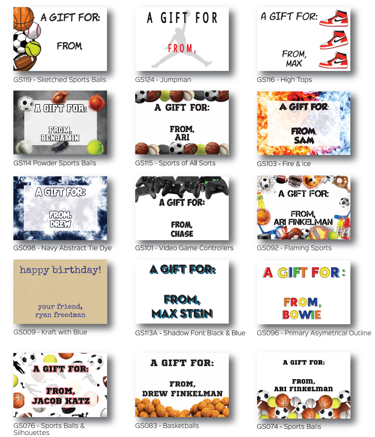 Gift Stickers