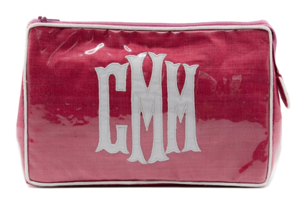 Luxe Monogrammed Cosmetic Bag