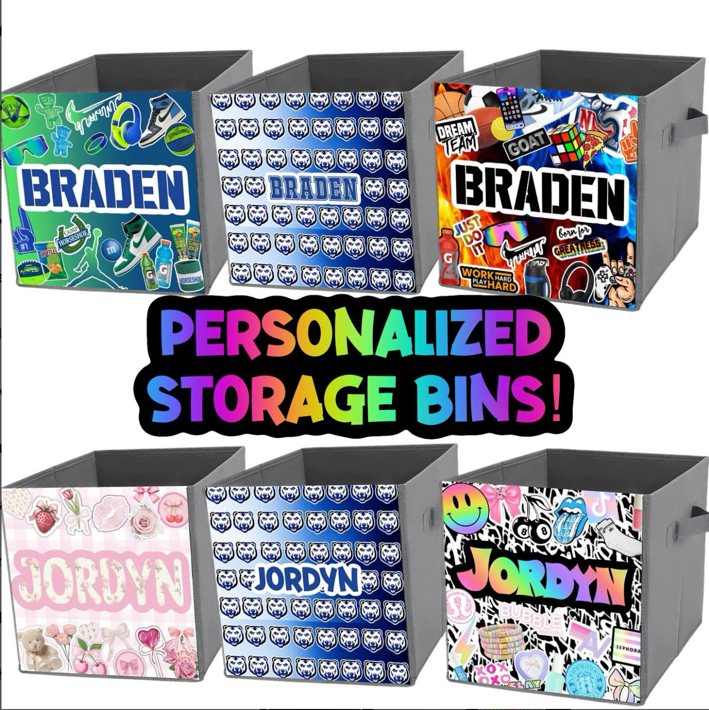 Personalized Storage Bin