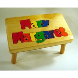 Natural Two-Name Stool