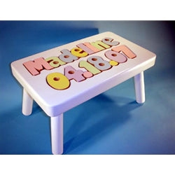 White Birthday Stool