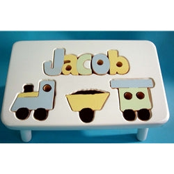 White Train Stool