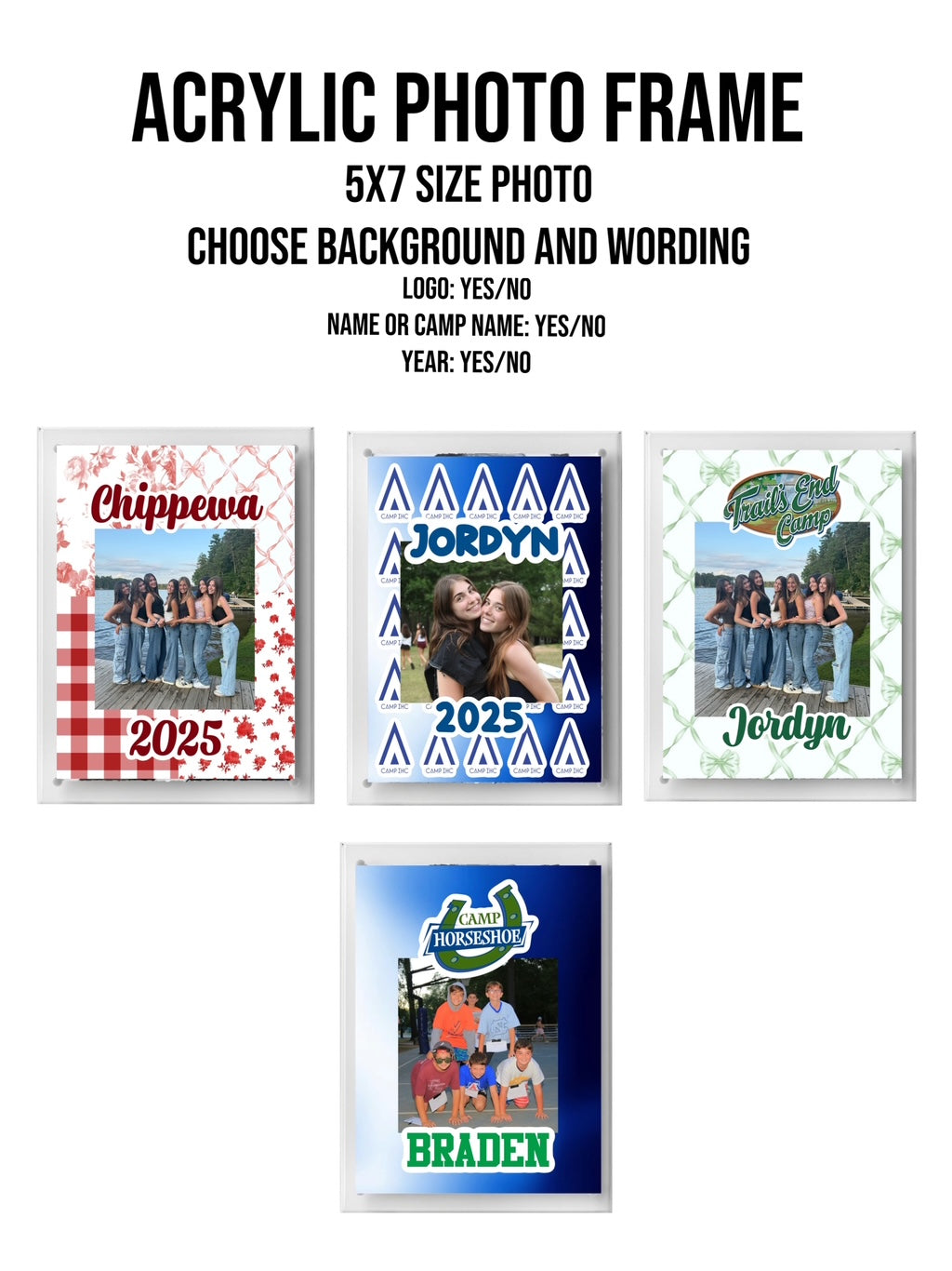 Acrylic Block Picture Frame
