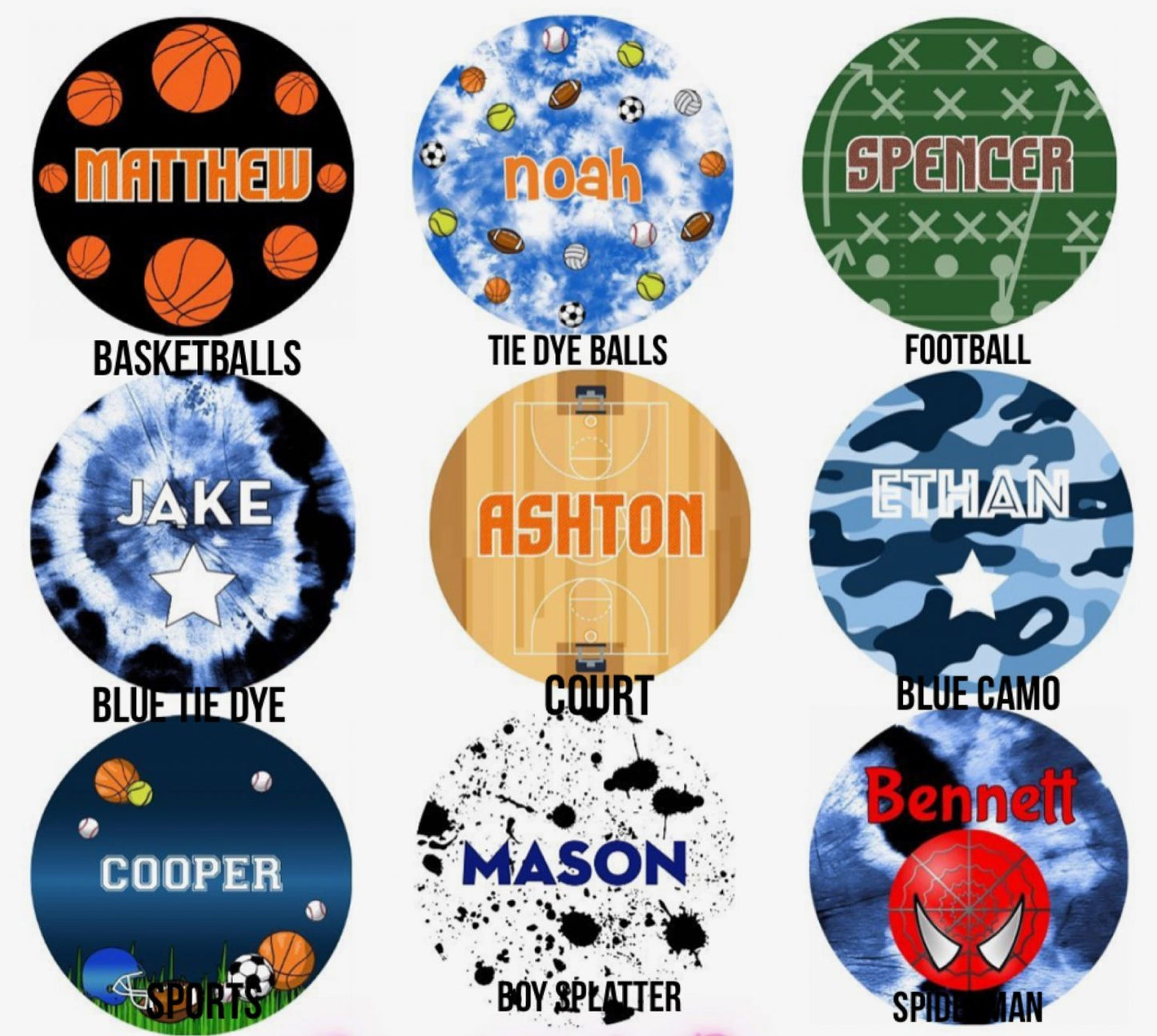 Boys Personalized Plate Set