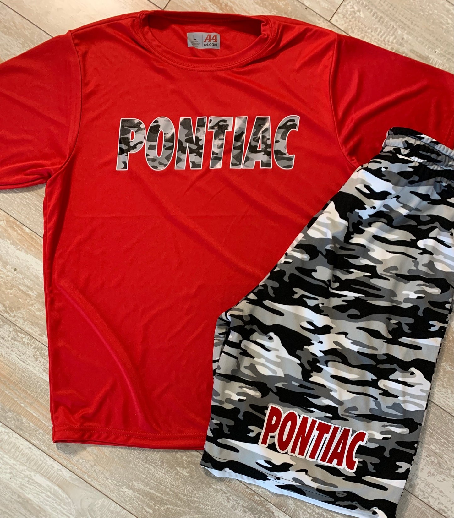 Camp Name Camo Shorts