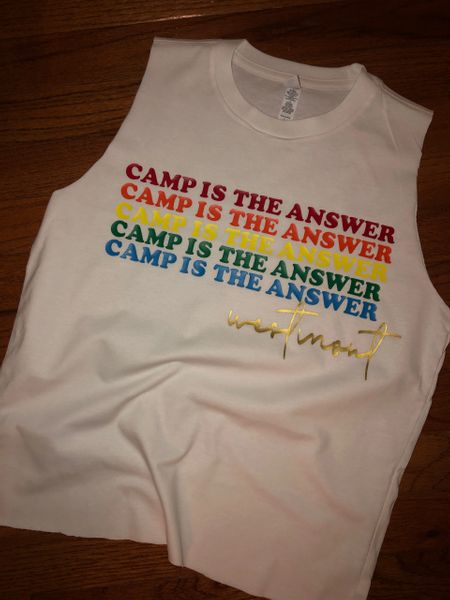 Camp Is The Answer Cropped Hoodie/Tank