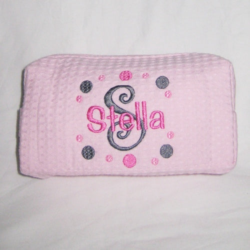 Curlz Dots Personalized Cosmetic Case