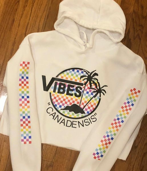 Rainbow Vibes Cropped Hoodie/Tank