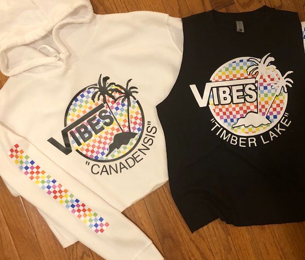 Rainbow Vibes Cropped Hoodie/Tank