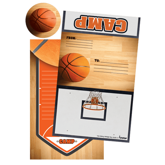 Basketball Foldover Stationery